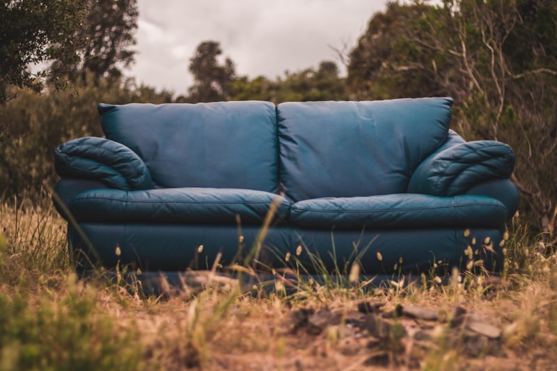 Old sofa and furniture ready for removal